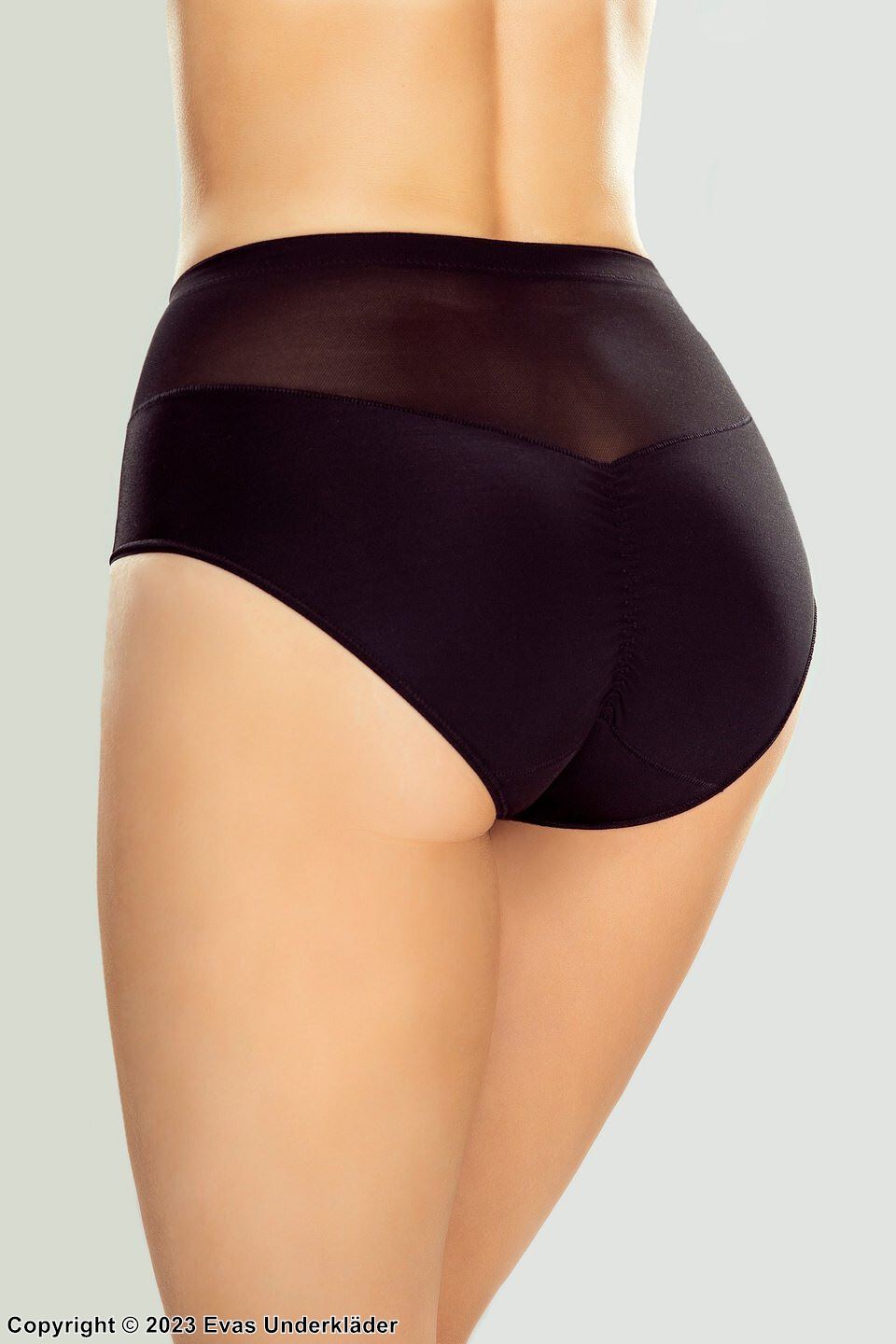 Shapewear Höschen, glatte Mikrofaser, Mesh-Einlage, Korrektur von Bauch und Hüfte